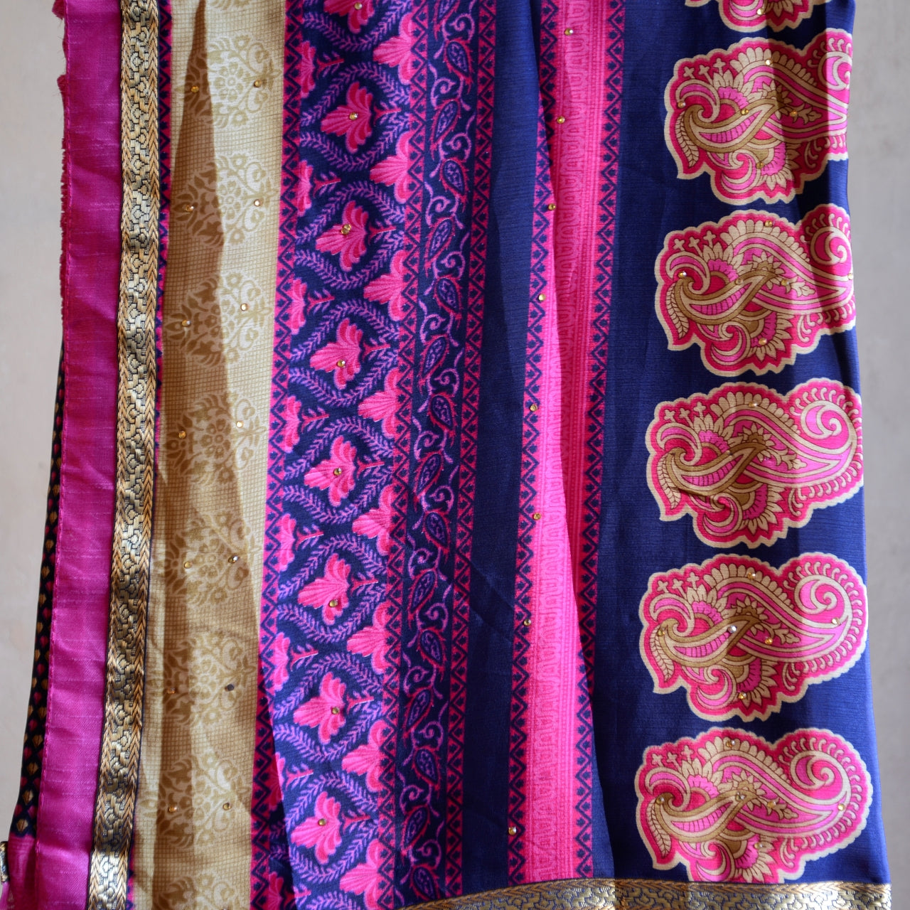 Vintage Pure Silk Saree Fabric