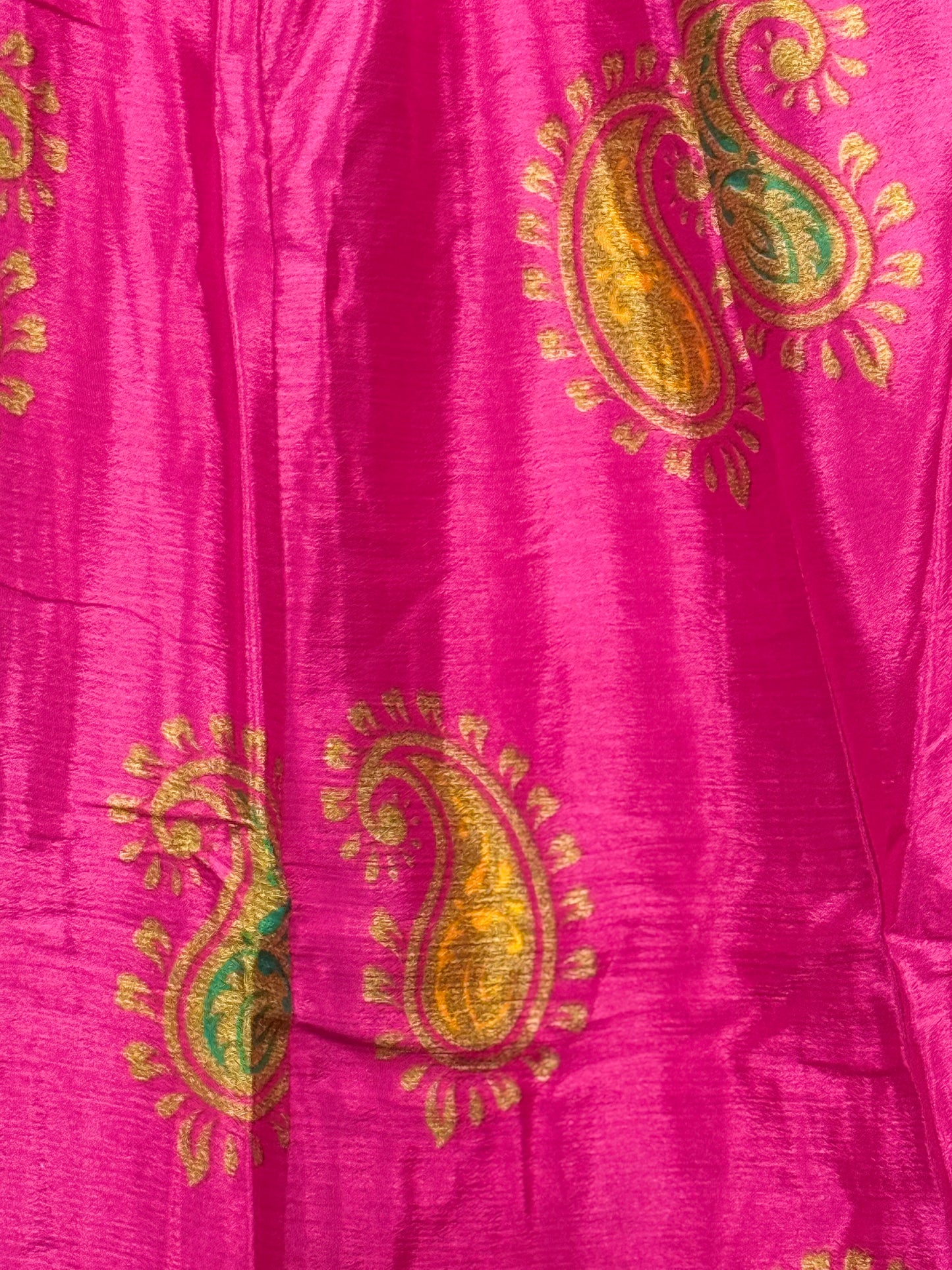 Vintage Saree Silk Pleated Skirt