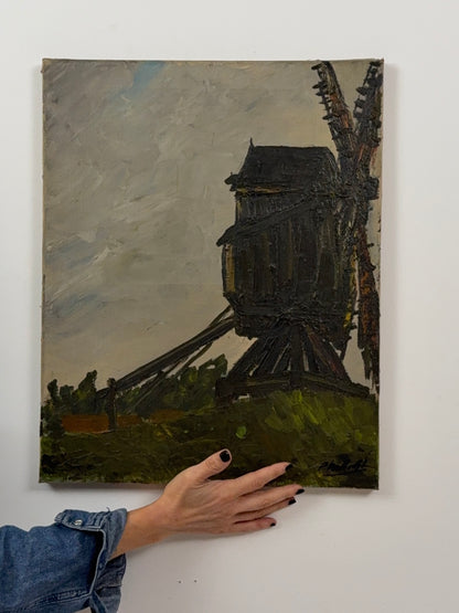The Old Windmill | Low Countries School, c.1950s-60s