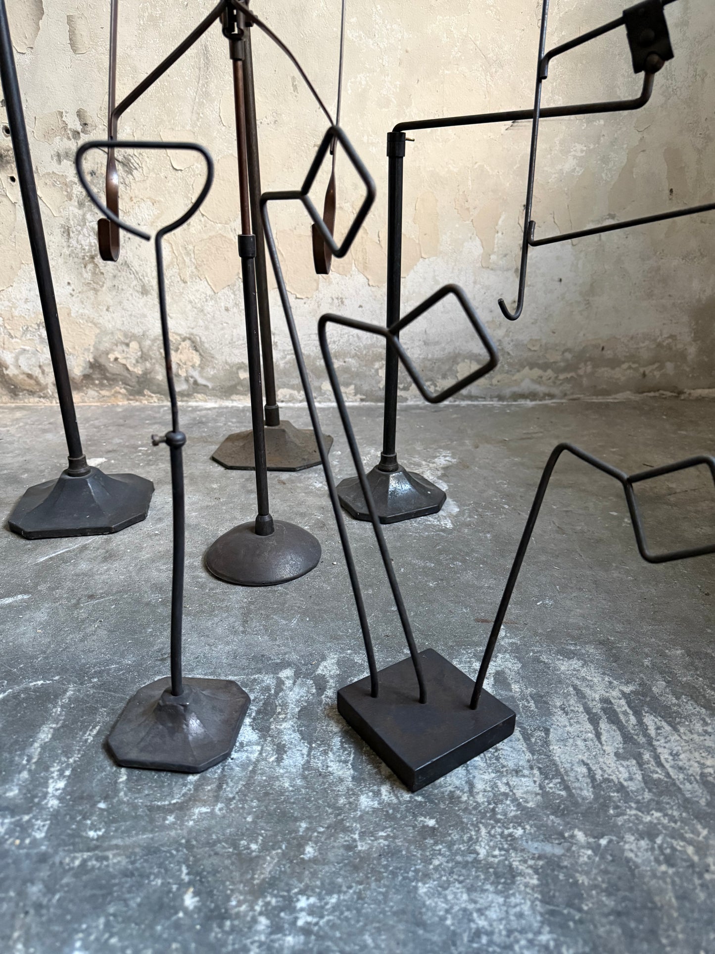 Collection of 19thC Shop Display Shirt & Accessory Stands