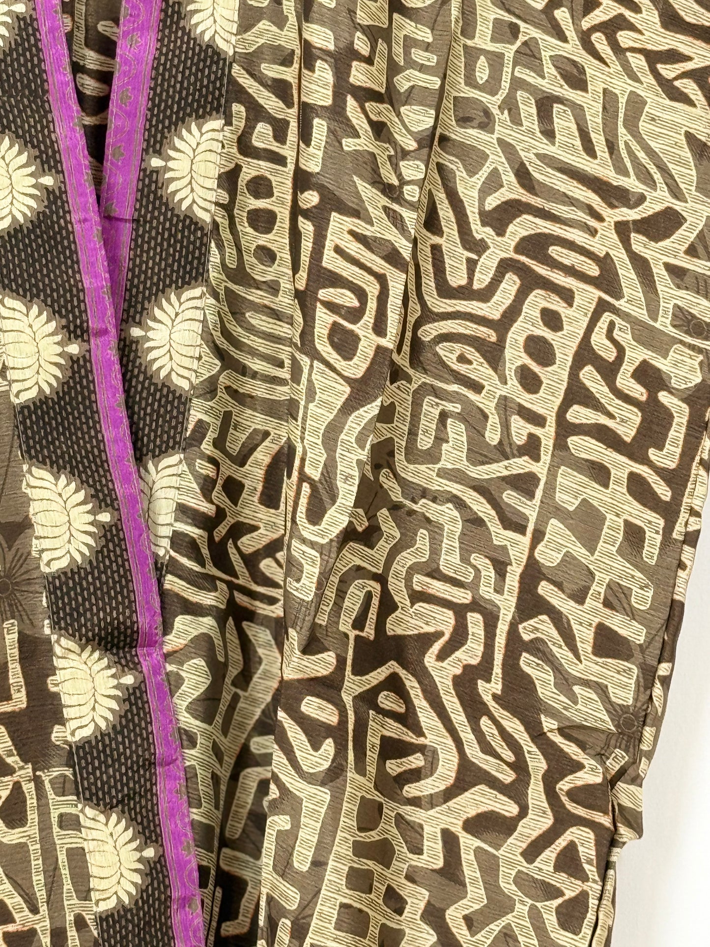 Vintage Saree Silk Trousers & Shirt Co-ordinated Set