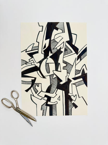 Monochromatic Original Artwork No.255 - ARTHUR ALLAN WILSON, Scottish | 1944-2024