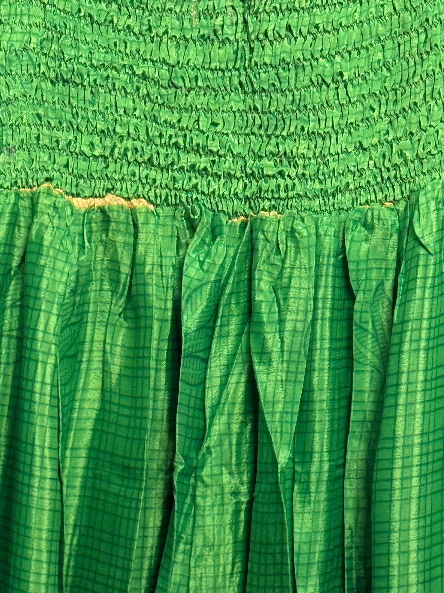 Vintage Saree Silk Pleated Skirt