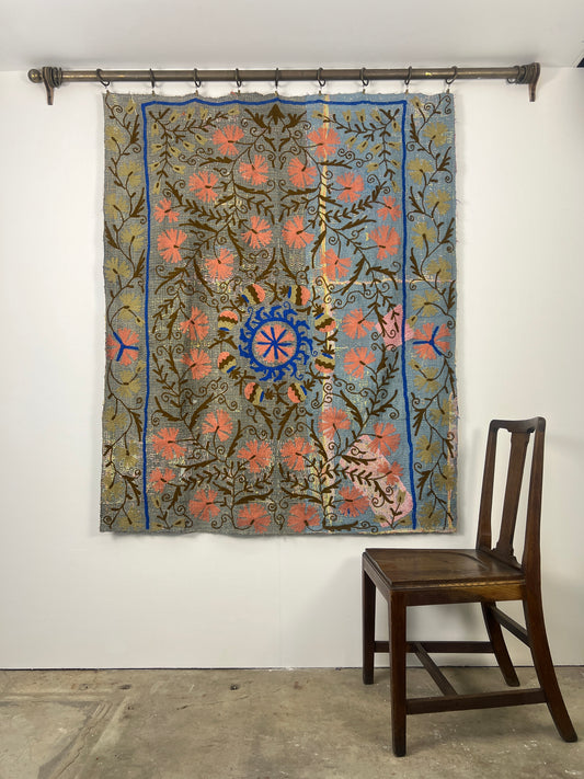 Vintage Kantha Suzani Quilt