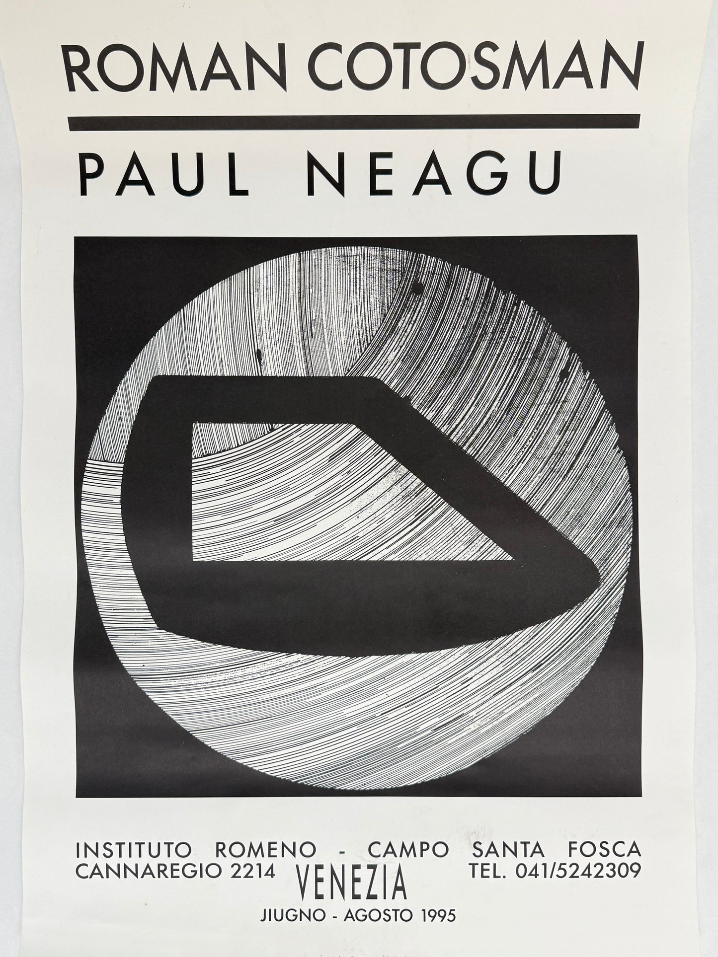 ROMAN COTOSMAN | PAUL NEAGU, Venice 1995 | Art Poster