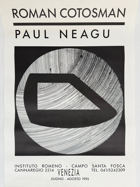 ROMAN COTOSMAN | PAUL NEAGU, Venice 1995 | Art Poster