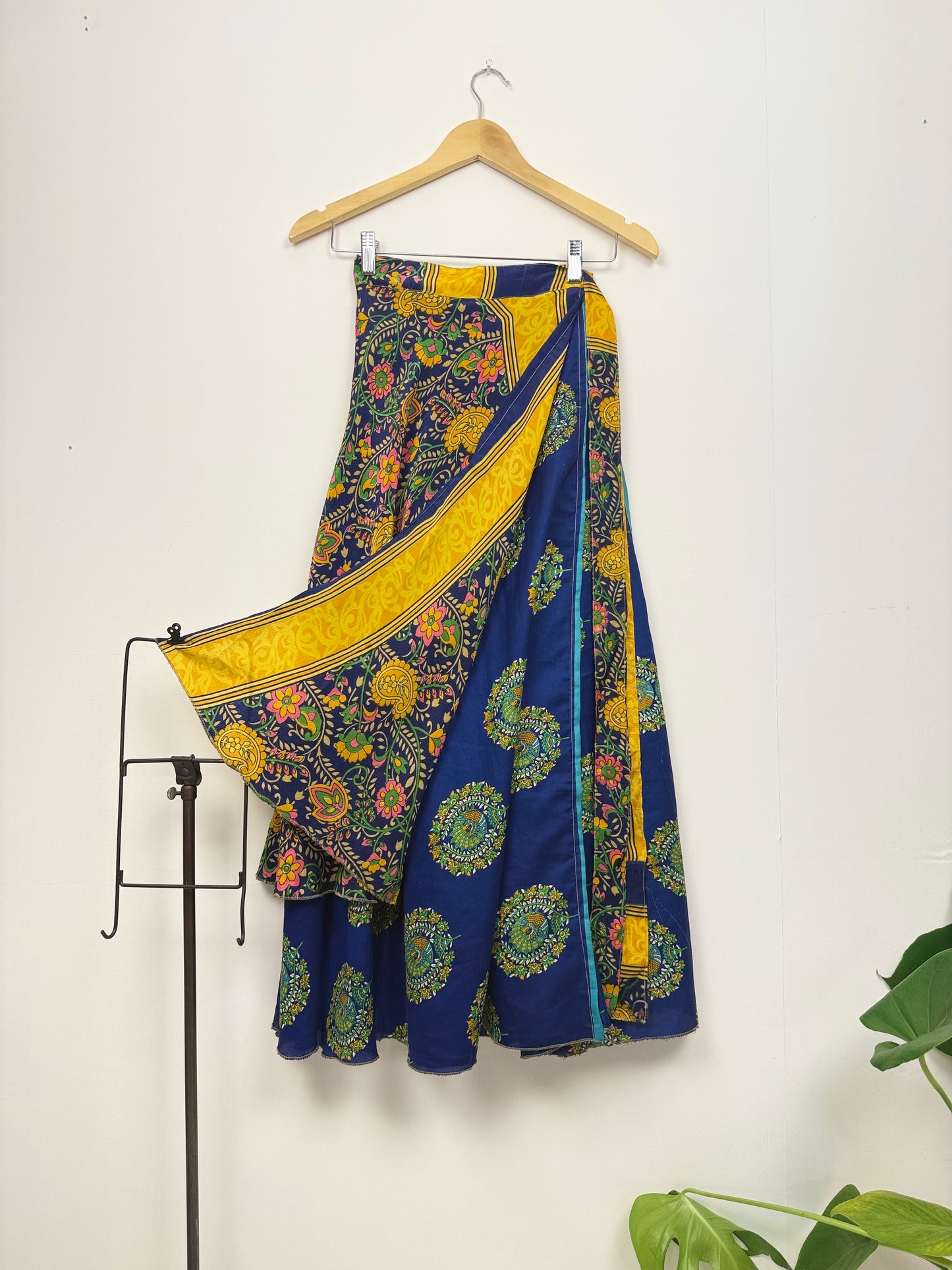 Vintage Saree Silk Wrap Skirt