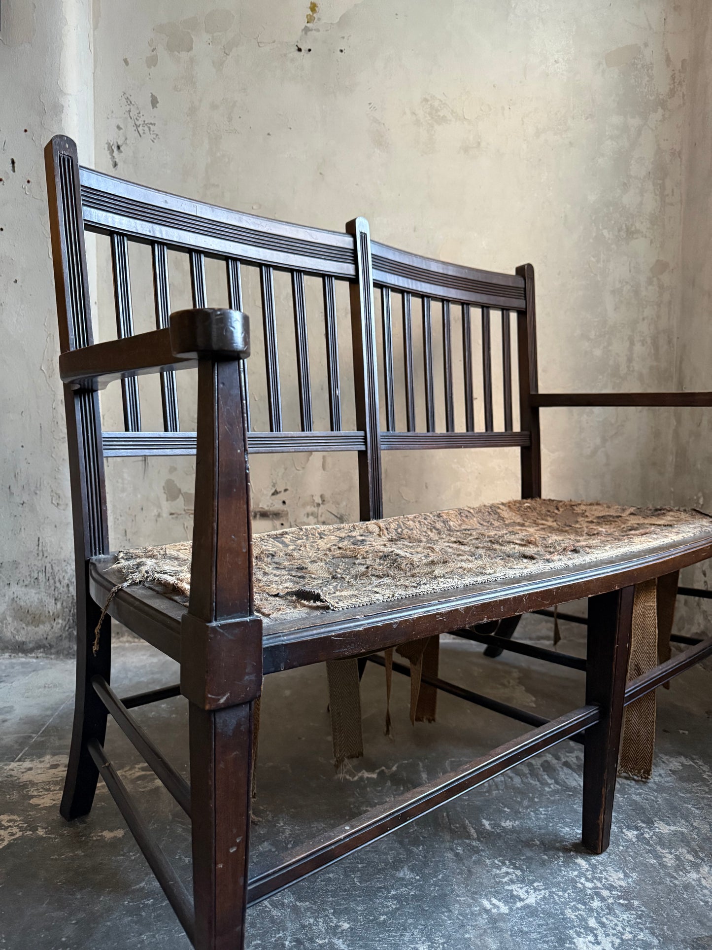 A Two Seater Hall Bench