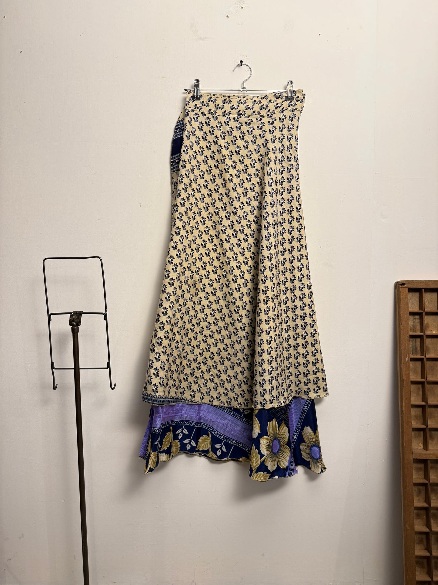 Vintage Saree Silk Wrap Skirt