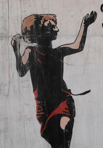 1960s German Hand Painted Cinema Banner - Fever auf der Haut