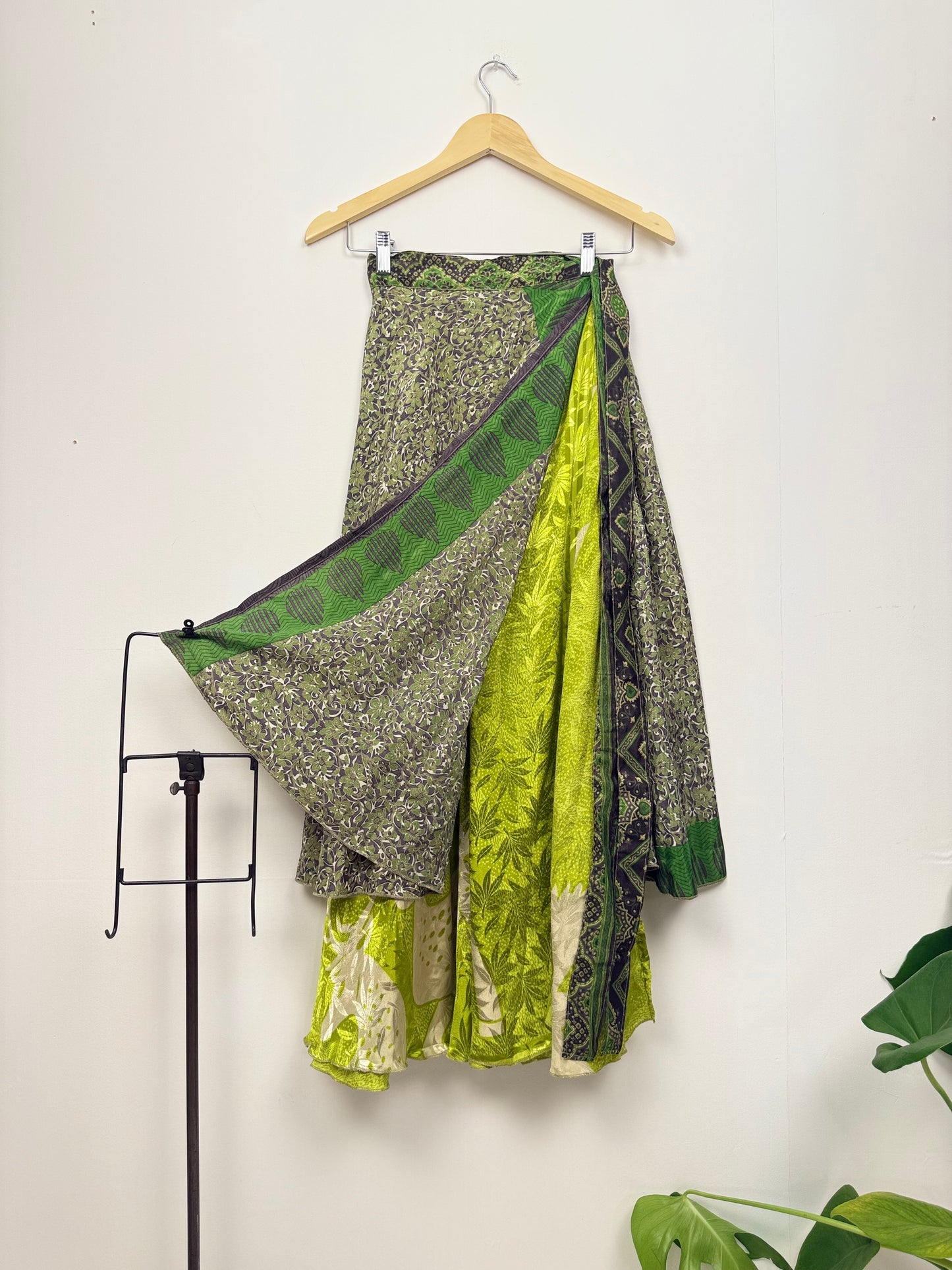 Vintage Saree Silk Wrap Skirt