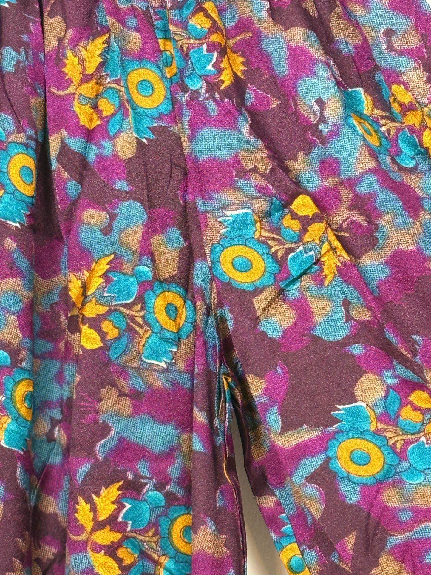 Vintage Saree Silk Trousers & Shirt Co-ordinated Set