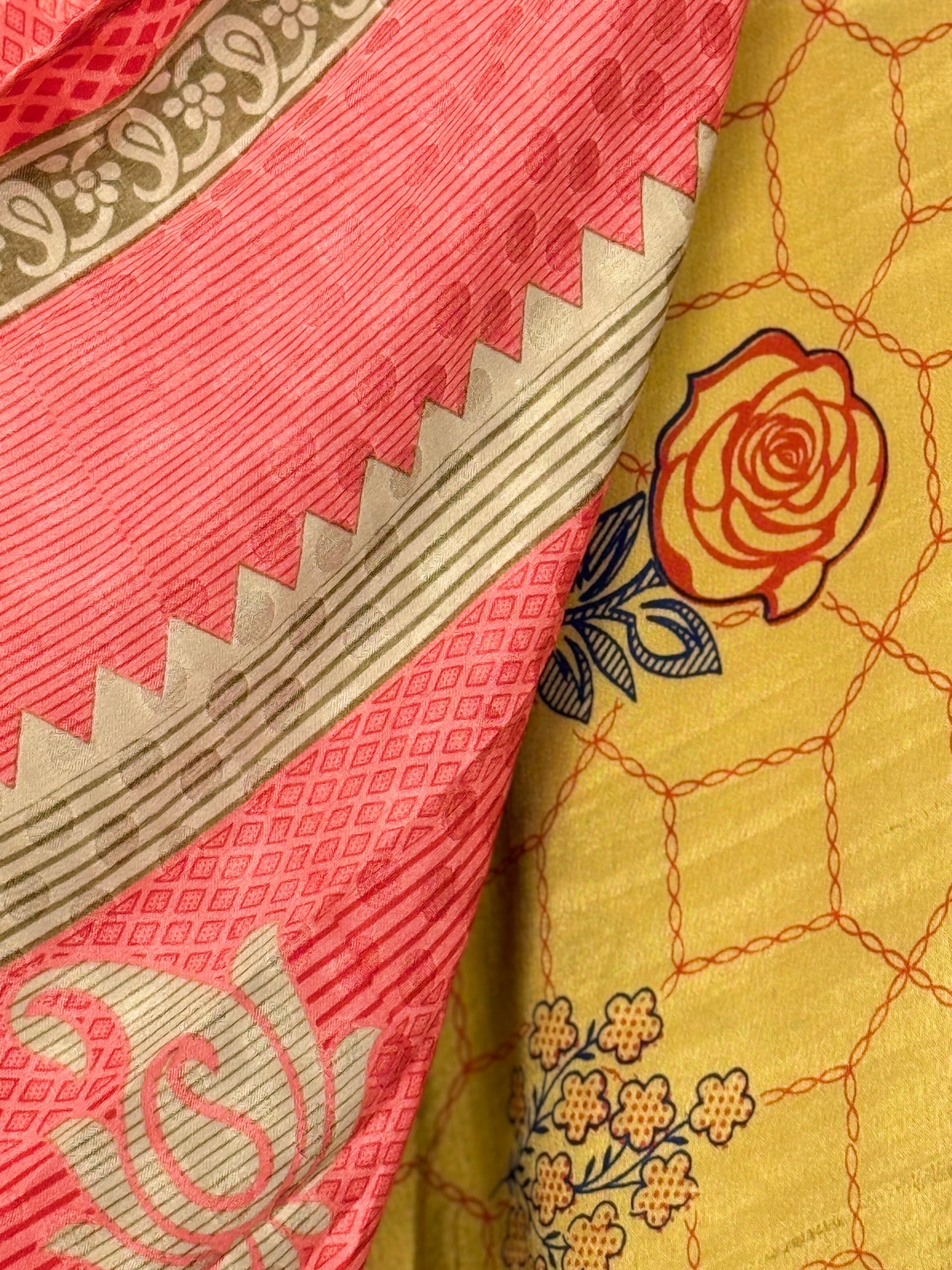 Vintage Saree Silk Wrap Skirt