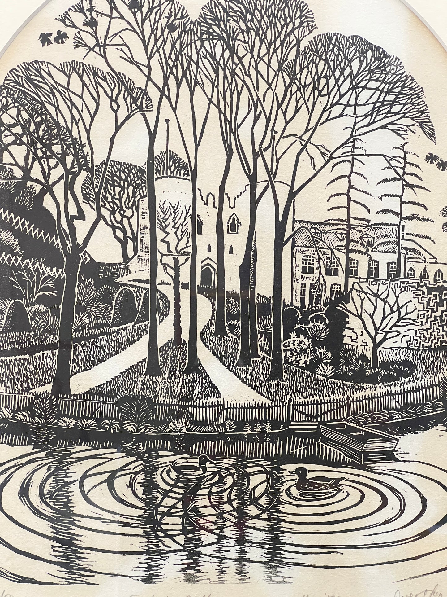 Woodblock Print | TONBRIDGE CASTLE May 1978
