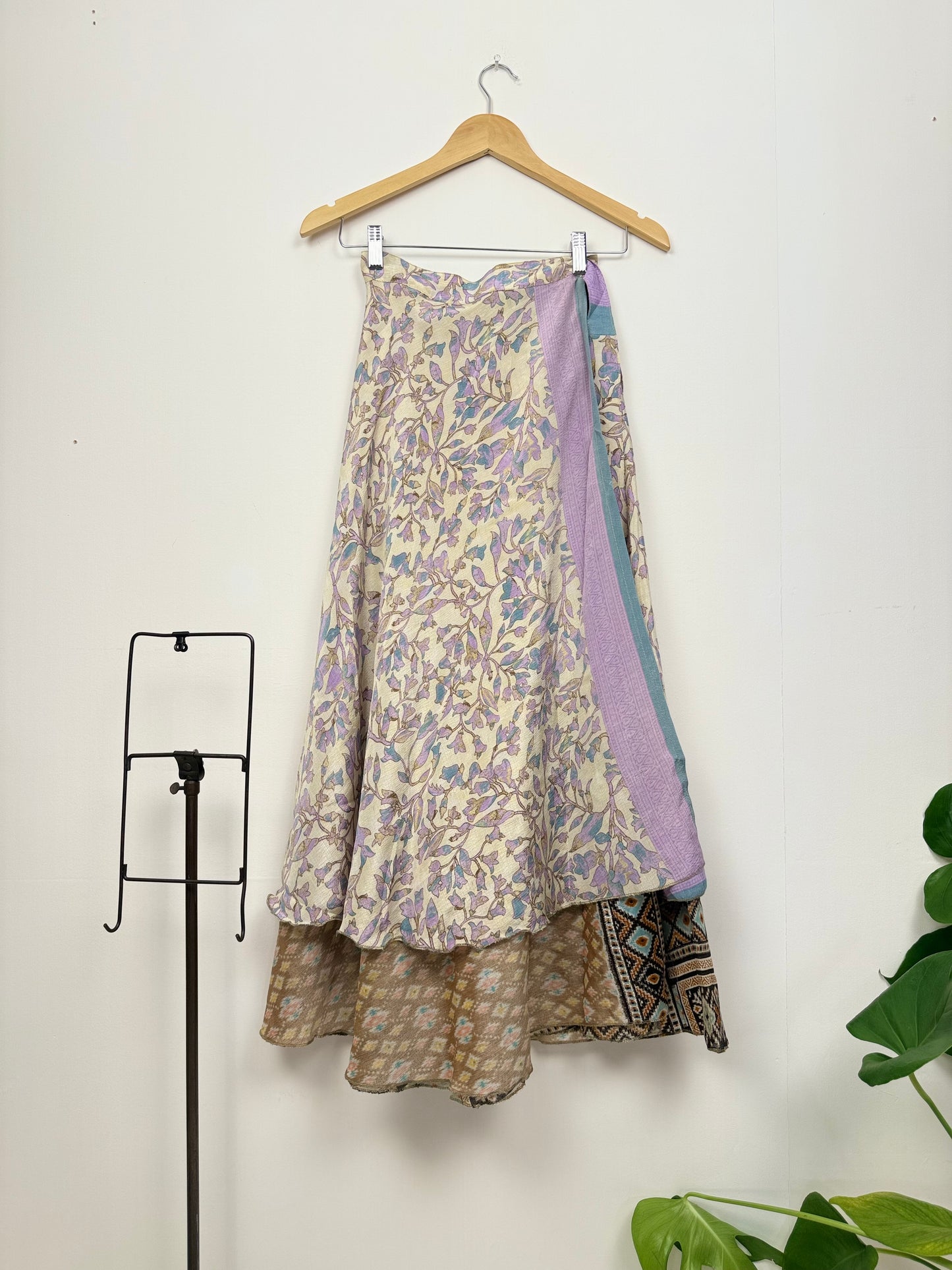 Vintage Saree Silk Wrap Skirt
