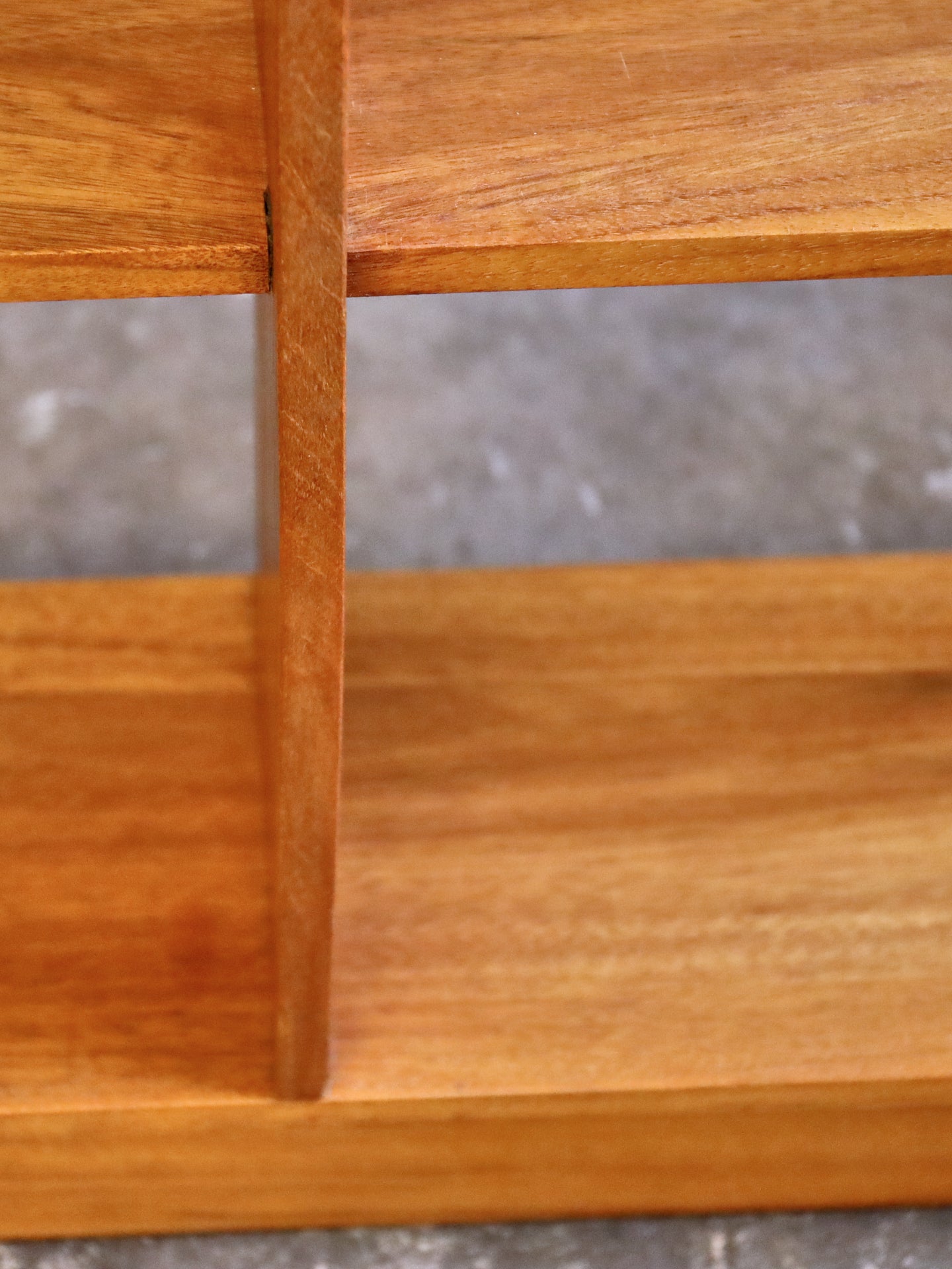 1970’s Teak Open Bookshelves with graduating shelves.