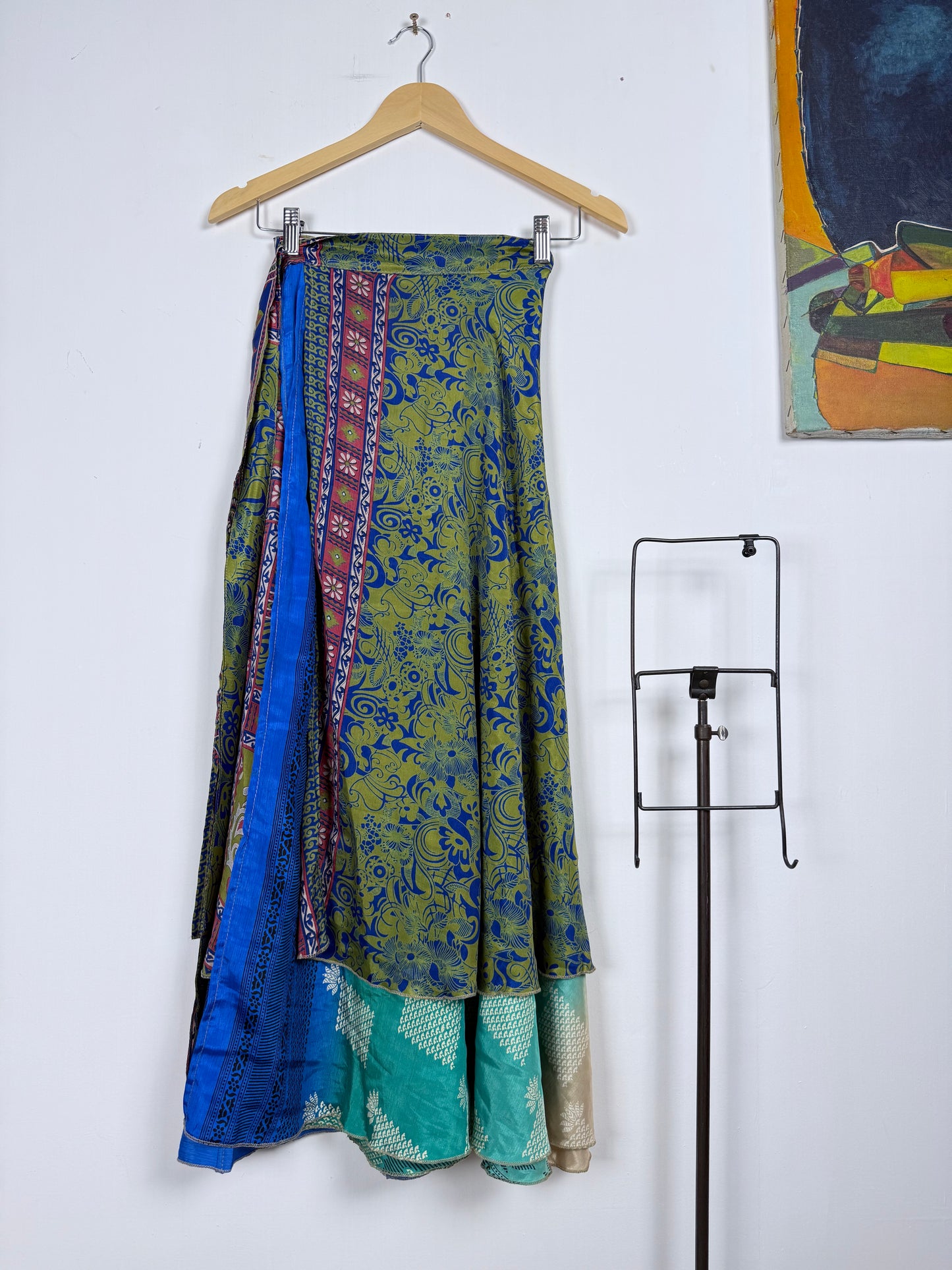 Vintage Saree Silk Wrap Skirt