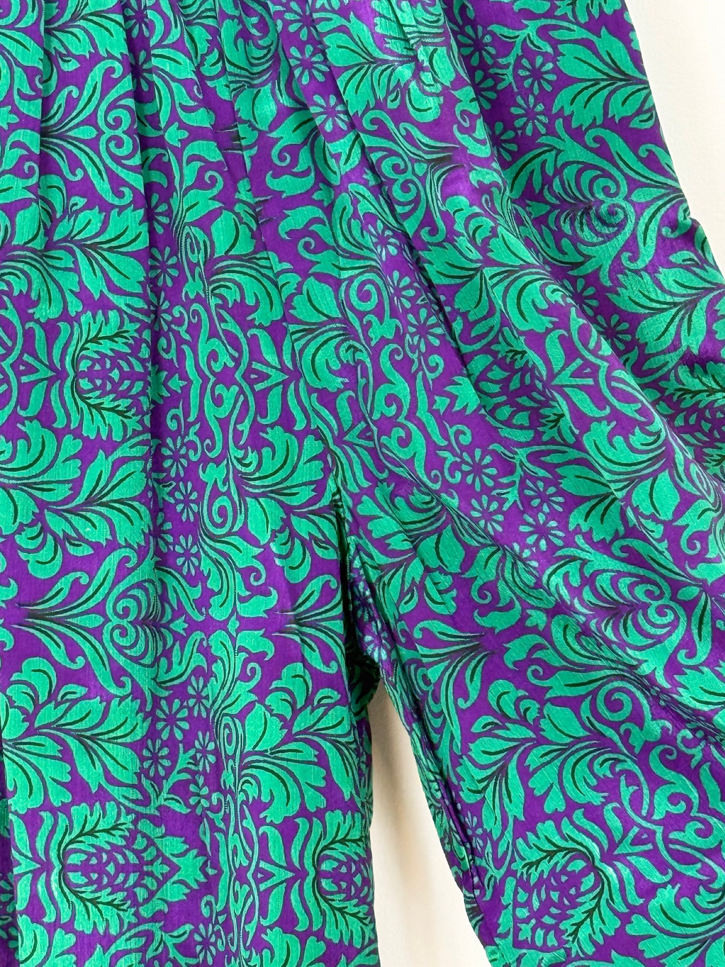 Vintage Saree Silk Trousers & Shirt Co-ordinated Set