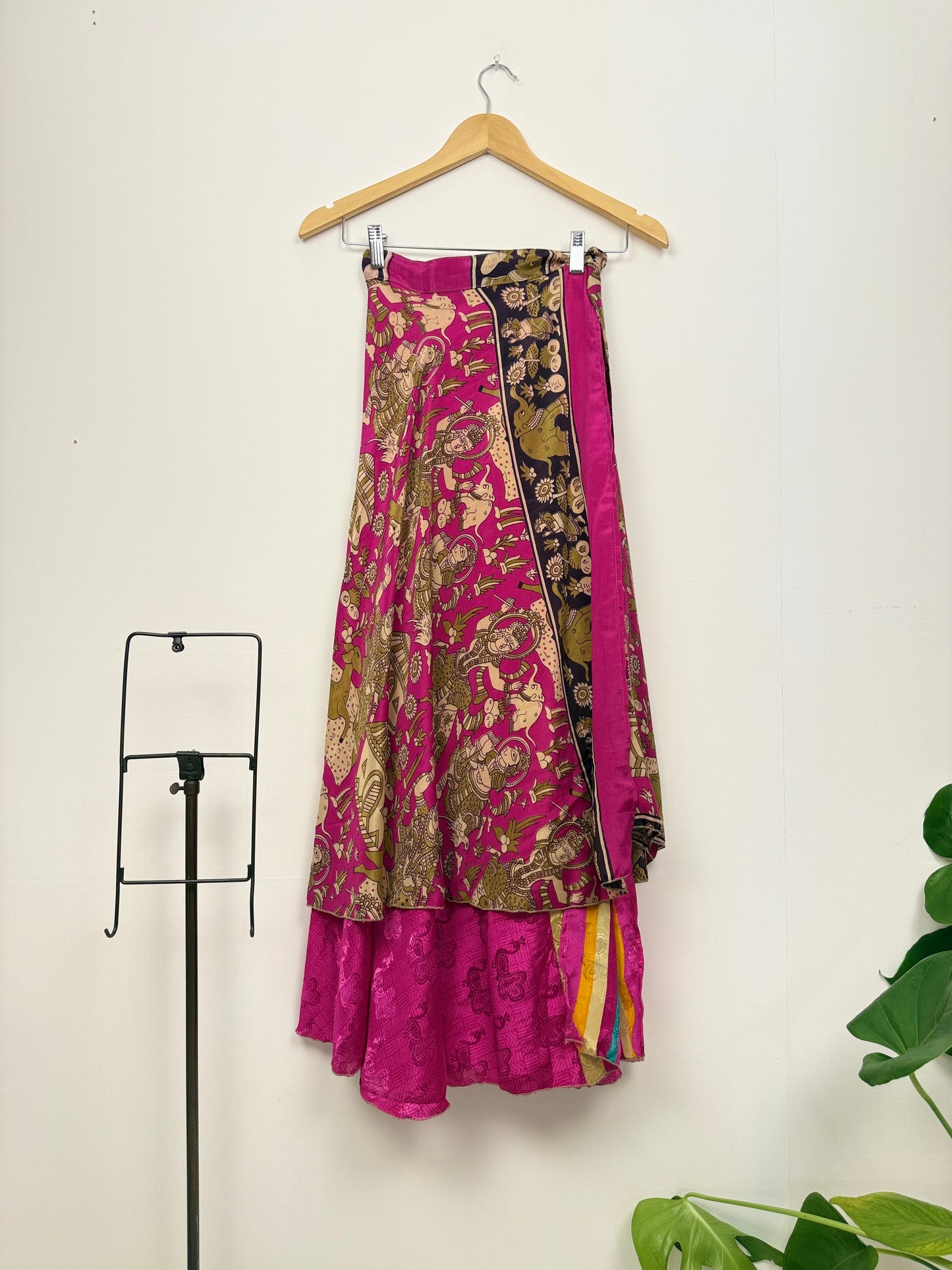 Vintage Saree Silk Wrap Skirt