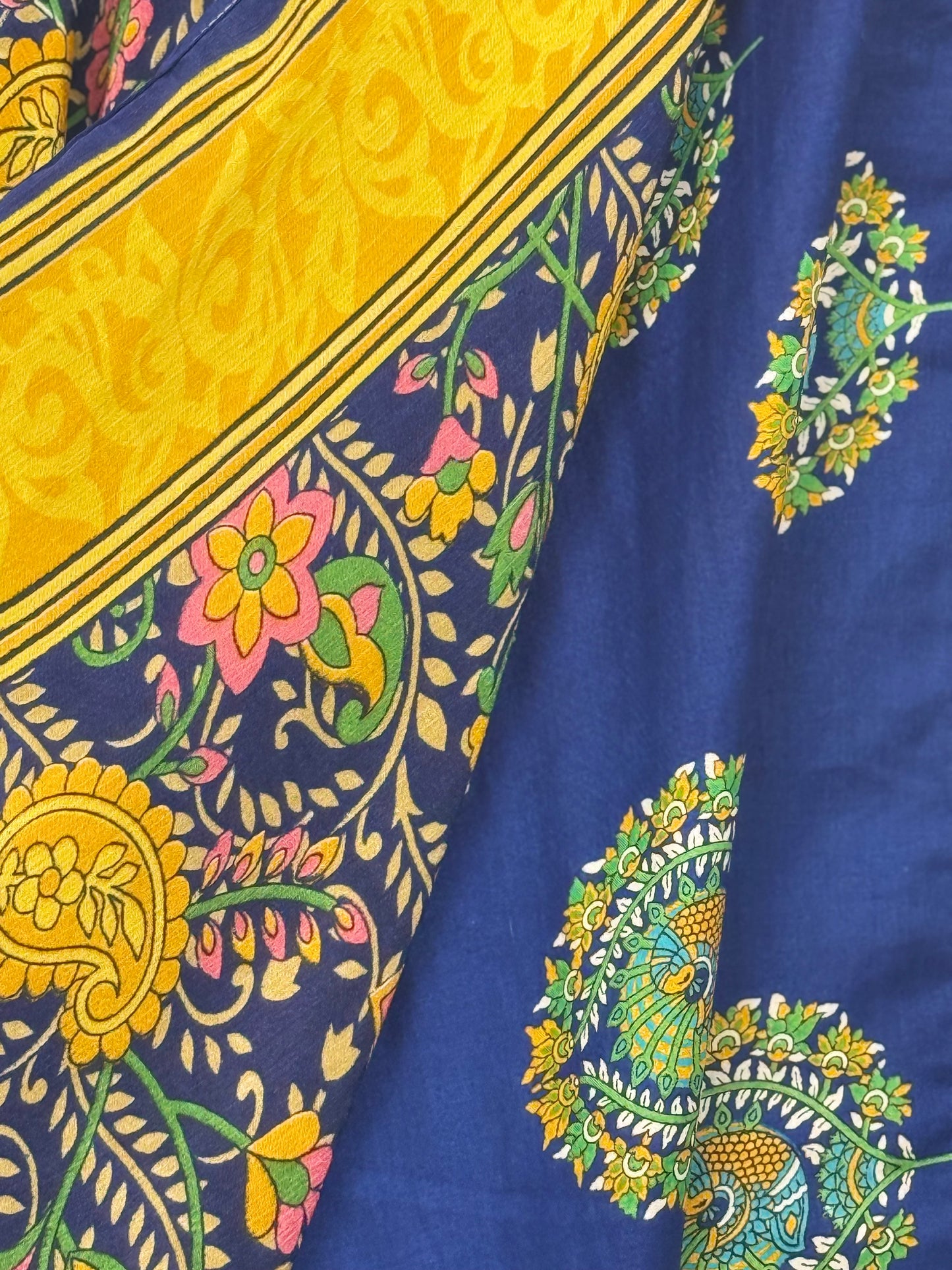 Vintage Saree Silk Wrap Skirt