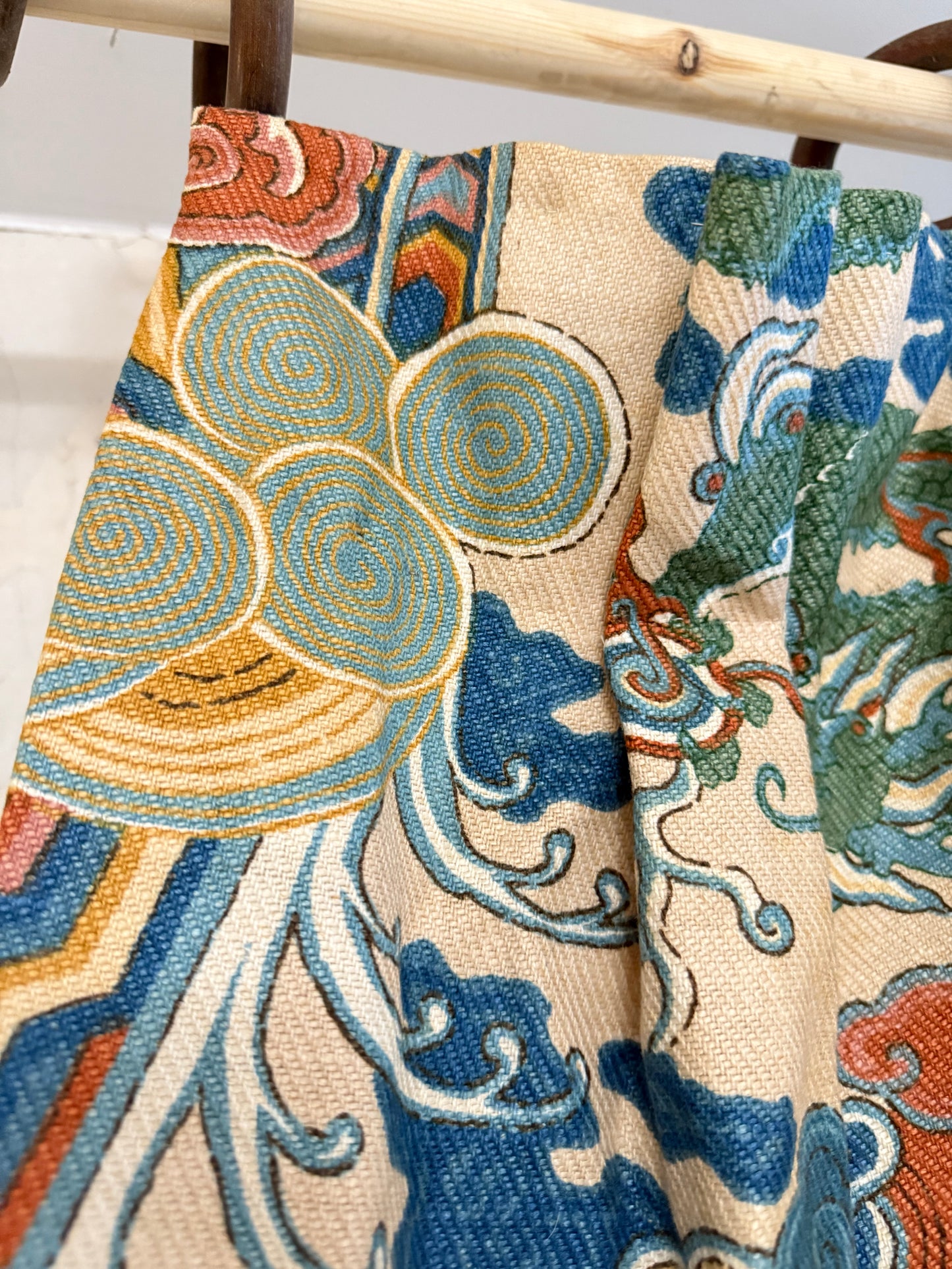 Whytock & Reid 'Emperors Robe' Chinoiserie Curtain Fabric 1974