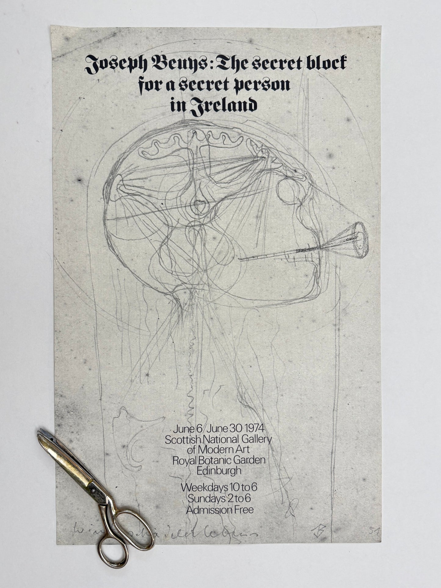 JOSEPH BEUYS: The secret block for a secret person in Ireland | Art Poster