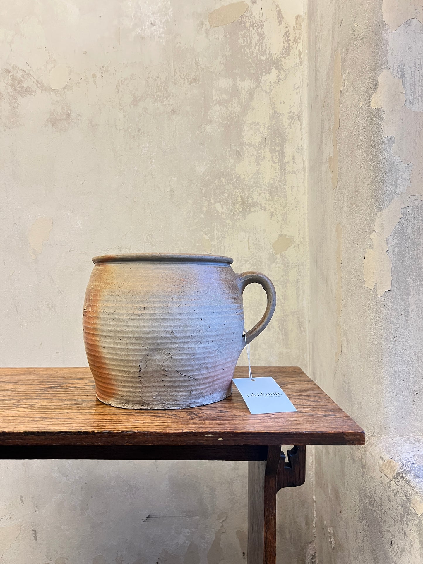 19thC French Stoneware Confit Pot