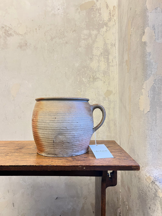 19thC French Stoneware Confit Pot