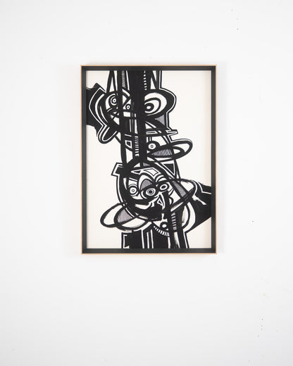 Monochromatic Abstract Original Artwork - ARTHUR ALLAN WILSON, Scottish | 1944-2024