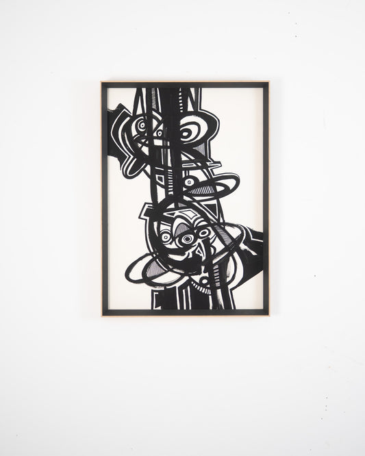 Monochromatic Abstract Original Artwork - ARTHUR ALLAN WILSON, Scottish | 1944-2024
