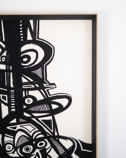 Monochromatic Abstract Original Artwork - ARTHUR ALLAN WILSON, Scottish | 1944-2024