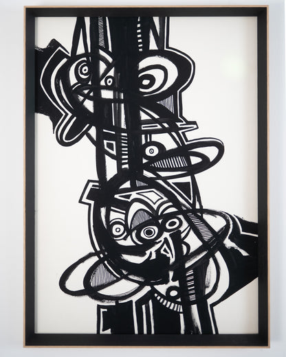 Monochromatic Abstract Original Artwork - ARTHUR ALLAN WILSON, Scottish | 1944-2024