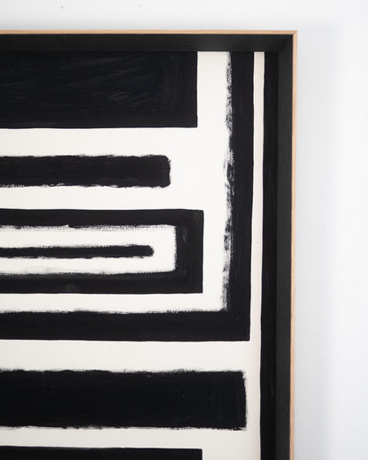 Monochromatic Abstract Original Artwork - ARTHUR ALLAN WILSON, Scottish | 1944-2024
