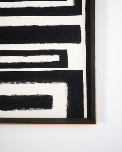 Monochromatic Abstract Original Artwork - ARTHUR ALLAN WILSON, Scottish | 1944-2024