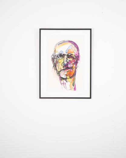 Colour Wash Portrait No.1 Original Artwork - ARTHUR ALLAN WILSON, Scottish | 1944-2024