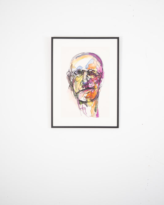 Colour Wash Portrait No.1 Original Artwork - ARTHUR ALLAN WILSON, Scottish | 1944-2024