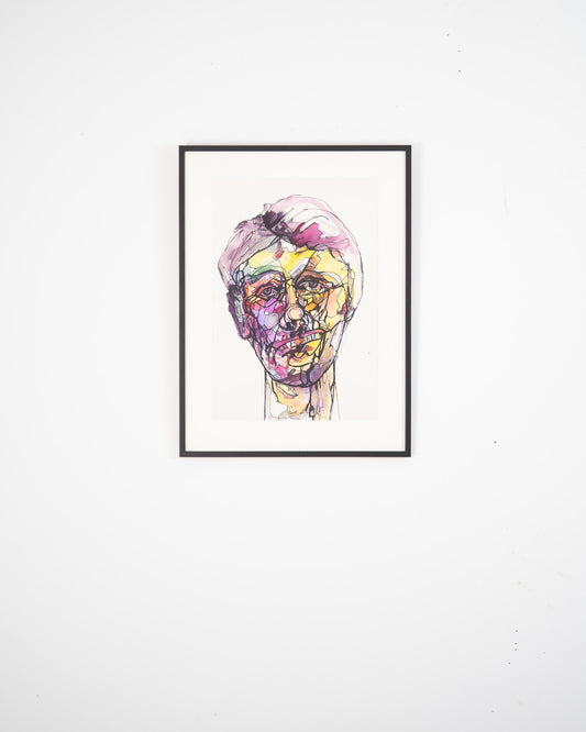 Colour Wash Portrait No.2 Original Artwork - ARTHUR ALLAN WILSON, Scottish | 1944-2024
