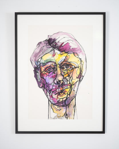 Colour Wash Portrait No.2 Original Artwork - ARTHUR ALLAN WILSON, Scottish | 1944-2024