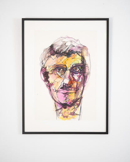 Colour Wash Portrait No.3 Original Artwork - ARTHUR ALLAN WILSON, Scottish | 1944-2024