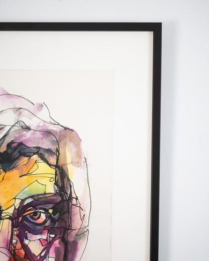 Colour Wash Portrait No.3 Original Artwork - ARTHUR ALLAN WILSON, Scottish | 1944-2024