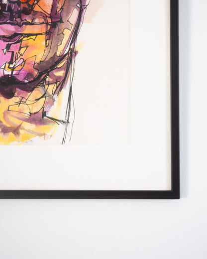 Colour Wash Portrait No.3 Original Artwork - ARTHUR ALLAN WILSON, Scottish | 1944-2024