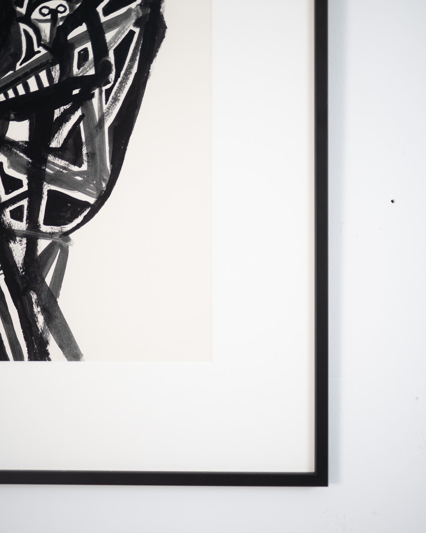 Monochromatic Abstract Portrait Original Artwork - ARTHUR ALLAN WILSON, Scottish | 1944-2024