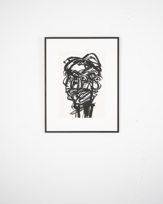 Monochromatic Portrait Original Artwork - ARTHUR ALLAN WILSON, Scottish | 1944-2024