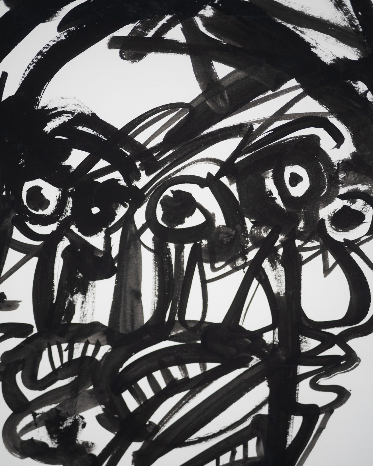 Monochromatic Portrait Original Artwork - ARTHUR ALLAN WILSON, Scottish | 1944-2024