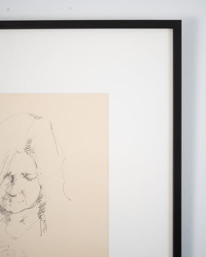 Framed Sketch of Isobel - EWEN McASLAN, Scottish | 1936-2008