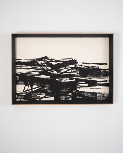 Monochromatic Abstract Original Artwork - ARTHUR ALLAN WILSON, Scottish | 1944-2024