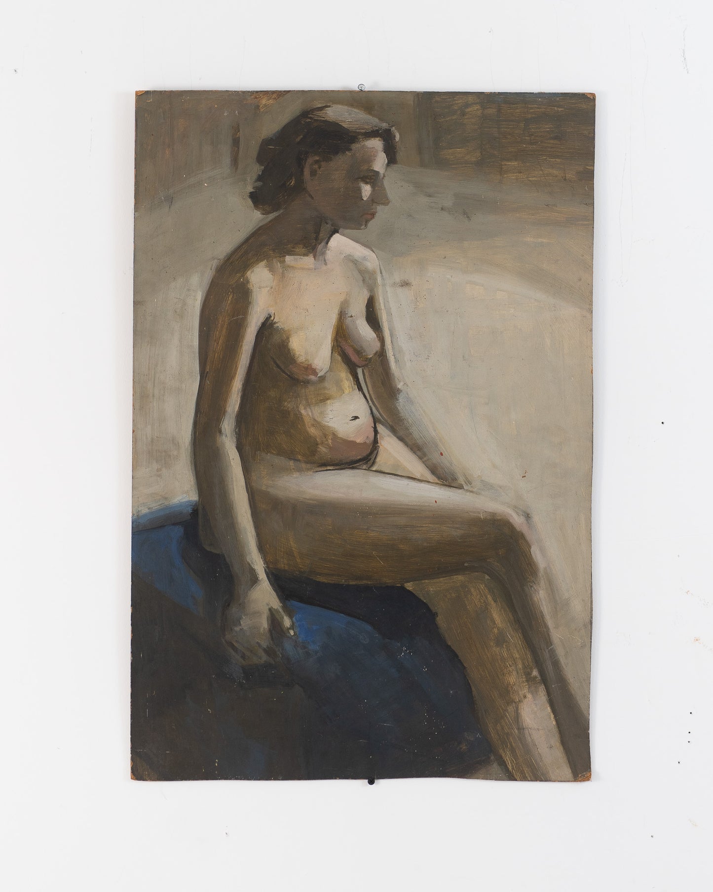 Scottish Art School Figure Study - Nude on Board