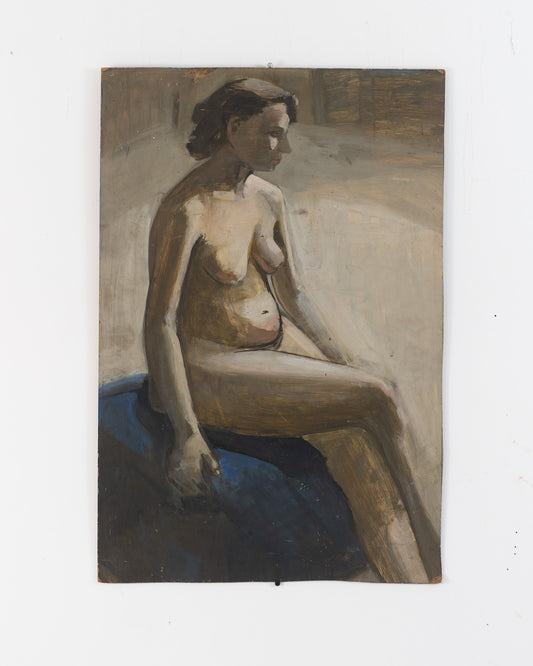 Scottish Art School Figure Study - Nude on Board