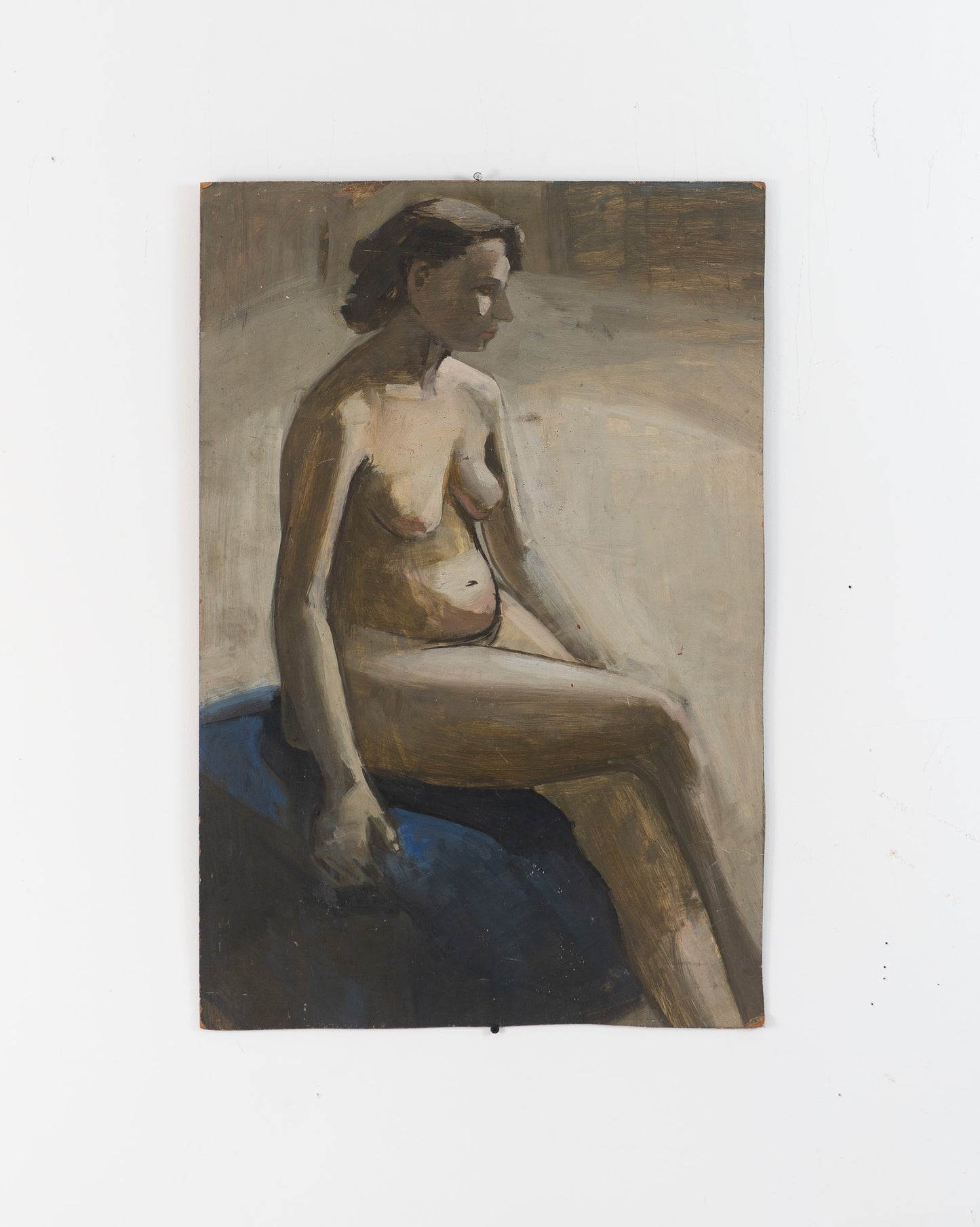 Scottish Art School Figure Study - Nude on Board