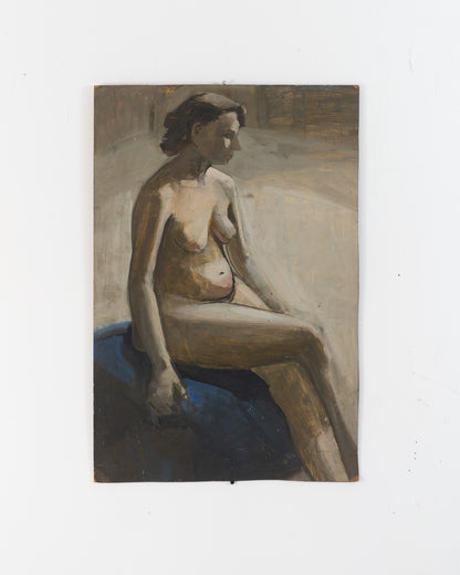 Scottish Art School Figure Study - Nude on Board
